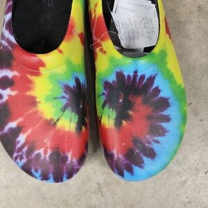 CROCS Tie-Dye Slip-On Clogs - Rainbow